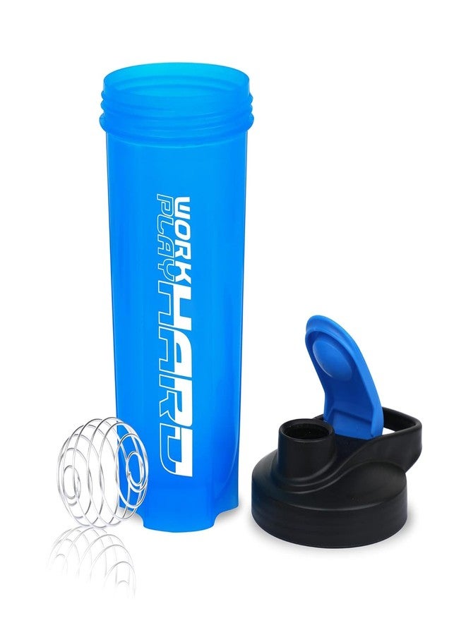 Fit Focus Gym Bag 20L Set with Protein Shaker Bottle 600ML, Black Duffel Bag and Shaker Bottle, Workout Accessories (Blue) - Image 2